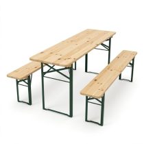 Összecsukható Fa Sörpad  – 180x50 cm SP180X50