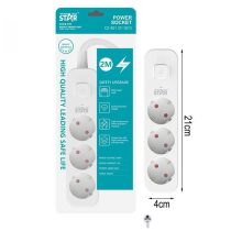   Winning Star hálózati elosztó 3 aljzat, 1 kapcsoló ST-1013