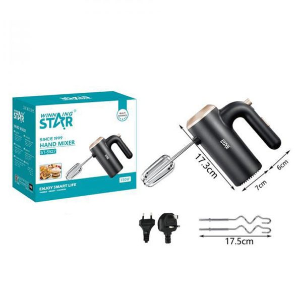 Winning Star Kézi keverő, tojásverő 5 fokozatú sebességgel 150W ST-5527