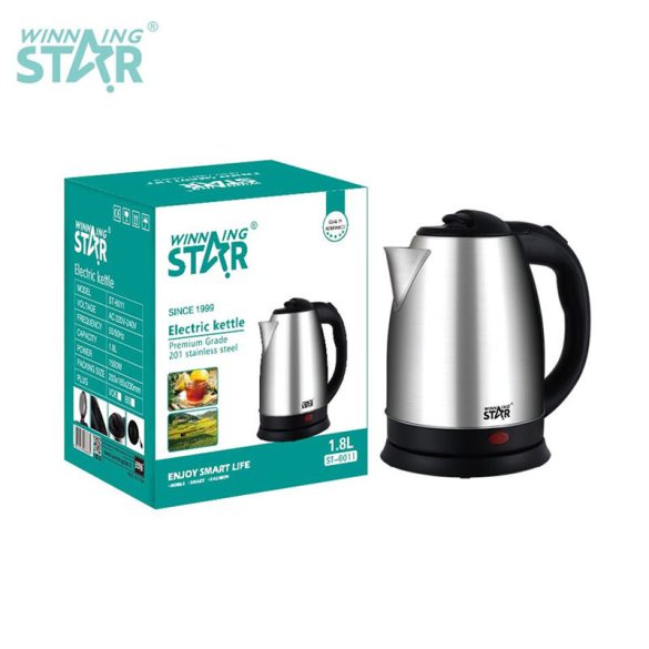 Winning Star Rozsdamentes Acél Elektromos Vízforraló 1.8l ST-6011
