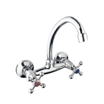 Mondiggiani fali mosogató csaptelep kétgombos kivitel T-02