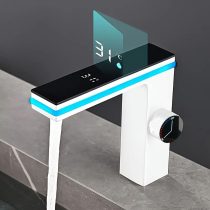 Modern fehér LCD kijelzős csaptelep TB1300902-F