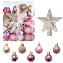   Trintion 30 darabos karácsonyfadísz készlet – rózsaarany színekben TE8322981R