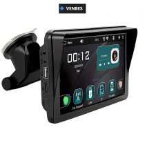   VENBES 7" CarPlay & Android Auto Autós Multimédiás Lejátszó TF1446084