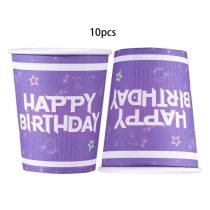   10 Darabos K-pop Témájú Születésnapi Papírpohár Szett TJ12141967