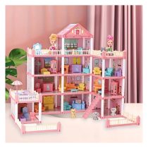 Hercegnő babaház 4 emelet 11 szoba 46 x 39 cm (T) TN654764
