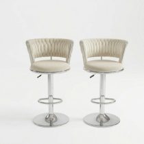 2db állítható bárszék ezüst fém vázzal TT5469113