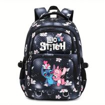   Disney Stitch Ergonomikus Hátizsák – Fekete, Nagy Kapacitású  TU2471073-F