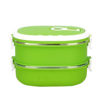 Victor 2 részes ovális ételhordó 1,8L, Zöld V-1652-Z