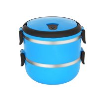 Victor 2 részes rozsdementes ételhordó  kék V-FH082K