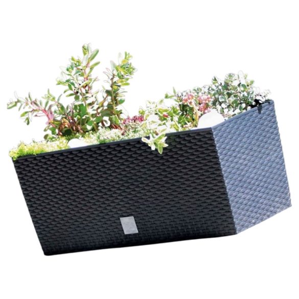 17 literes rattan hatású ültetőláda V5M4432021
