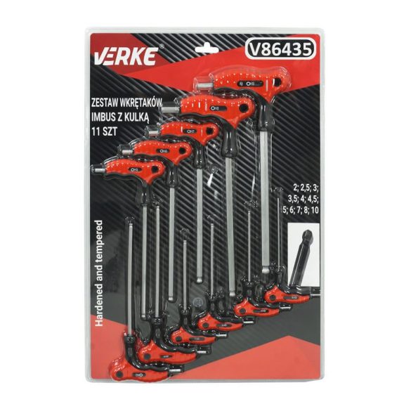 VERKE imbusz csavarhúzó készlet 11db V86435