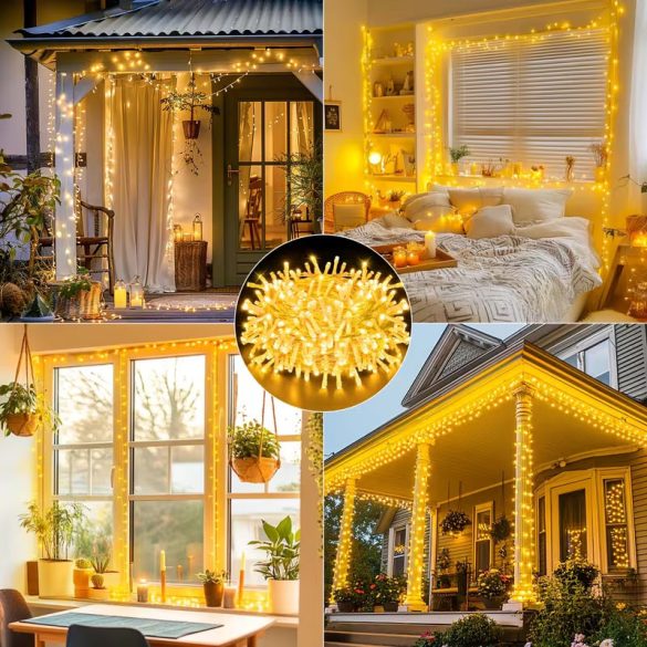 Kültéri hangulat LED fényfüzér 32M 300led melegfehér VM4342280-M32