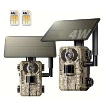   2 db 4G LTE napelemes vadkamera 2.7K élőképpel és SIM kártyával WA269145