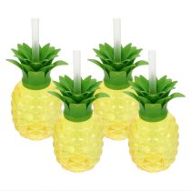   Ananász formájú pohár szett – 4 darabos, szívószállal WF1356143-4A