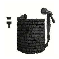   Rugalmas kerti locsolótömlő szórófejjel – Fekete 30 méter WH339231-30