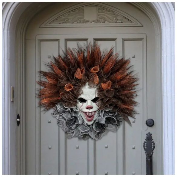 Halloween ajtódísz ijesztő maszkkal – 55 cm WM5555816