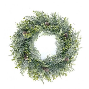   Dekoratív ajtókoszorú élethű műfenyőből – 38cm WSN24