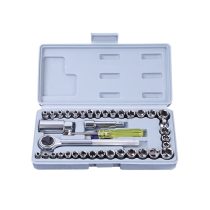 40 db-os Kompakt dugókulcs készlet, racsnis, 4/16 mm WT-4