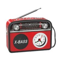 Hordozható rádió ébresztővel USB zseblámpa XB-981C