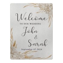   Elegáns esküvői üdvözlőtábla 30×40 cm, barna XD162913