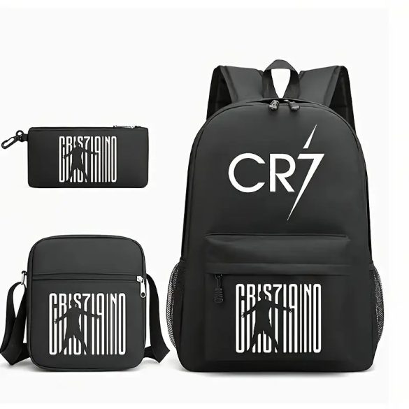 CR7 3 részes hátizsák szett – fekete-fehér XH2725266-2
