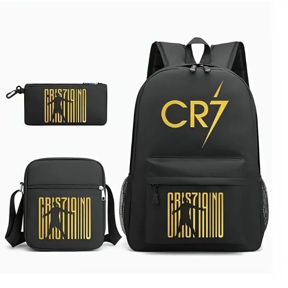 CR7 3 részes hátizsák szett – fekete-arany XH2725266