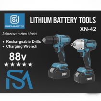 SUPAMASTER Akkumulátoros szerszámkészlet – 88V XN-42