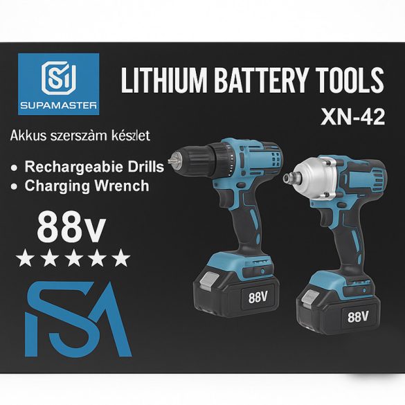 SUPAMASTER Akkumulátoros szerszámkészlet – 88V XN-42