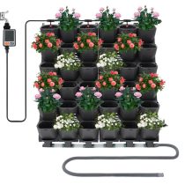   36 Darabos Prémium Függőleges Növényfal Automata Öntözőrendszerrel - Fekete XU11961150-2