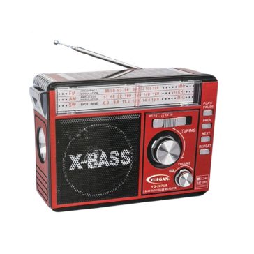   YUEGAN hordozható rádió – AM/FM/SW, SD/USB/MP3 támogatással YG-207US