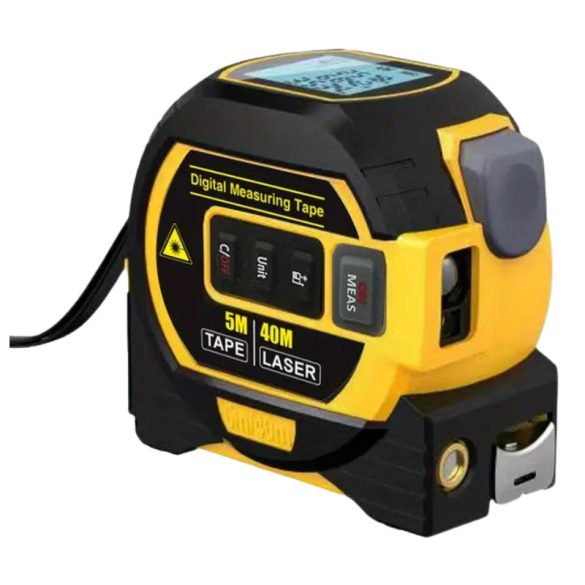 MIGPRC 40m Lézeres Távolságmérő és 5m Acél Mérőszalag YQ05674-40