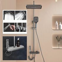 Zuhanycsaptelep Szett fekete YQ912435