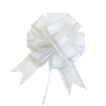   20 Részes Elegáns Tüll és Szatén Húzómasni Szett (Hófehér) YU4695636-W