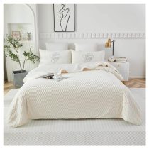   Violet 2 rétegű ágytakaró/pléd 200x230 cm - Fehér ZG200230-4