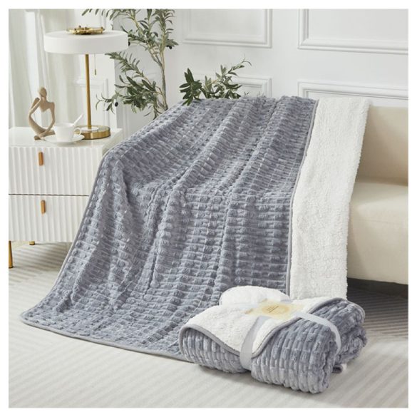 Violet 2 rétegű ágytakaró/pléd 150x200 cm - Szürke ZU150200-4