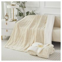   Violet 2 rétegű ágytakaró/pléd 150x200 cm - Bézs ZU150200-5