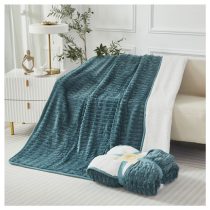   Violet 2 rétegű ágytakaró/pléd 150x200 cm - Kékeszöld ZU150200