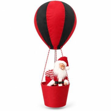  Mikulás hőlégballonban – függeszthető karácsonyi dekoráció kicsi aa-2 