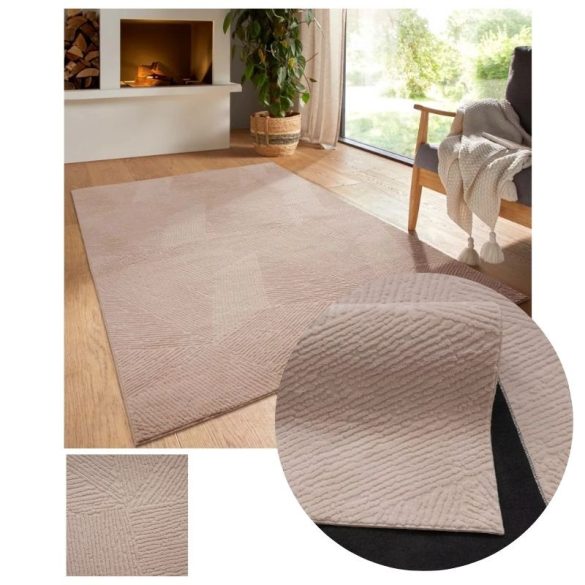 Bergamo Fay plüss puha tapintású szőnyeg szürkésbézs 150x220cm bergamofaytaupe-150
