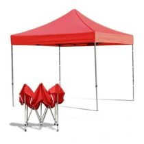 Összecsukható kerti pavilon 3x3m, piros holm0279