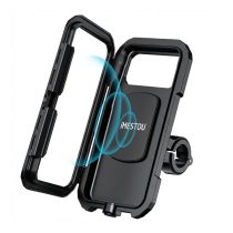   iMESTOU IP67 Vízálló Motoros Telefontartó (L-es Méret) – Vezeték Nélküli és USB-C Töltéssel holm20156