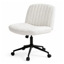   Dowinx széles ülőfelületű forgószék, állítható magassággal Fehér holm40047