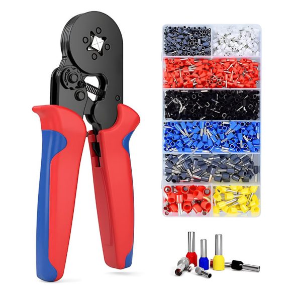 Krimpelő fogó készlet, 1200 db- os holm8480