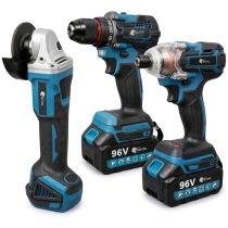   Rextool 3 részes akkumulátoros szerszámkészlet 96V holm8882