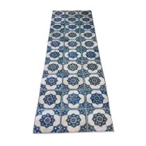 Konyhai Szőnyeg kék csempe mintával 80x150cm