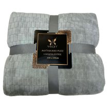   Violet puha plüss pléd/takaró díszcsomagolásban, 150 x 200 cm - Hamuszürke puhaplusstakaro12