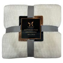   Violet puha plüss pléd/takaró díszcsomagolásban, 150 x 200 cm - Fehér puhaplusstakaro15