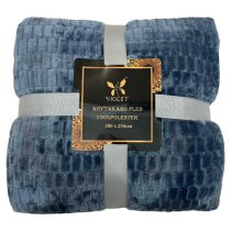   Violet puha plüss pléd/takaró díszcsomagolásban, 150 x 200 cm - Sötétkék puhaplusstakaro19